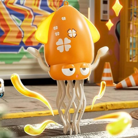 Interaktywna Ośmiornica Tańcząca USB - dla dzieci z Muzyką i LED + Wędka Luxma