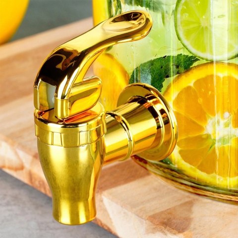 Kranik do Słoja na Napoje Złoty VILDE Uniwersalny Praktyczny na Co Dzień