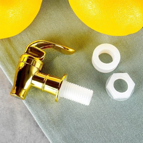 Kranik do Słoja na Napoje Złoty VILDE Uniwersalny Praktyczny na Co Dzień