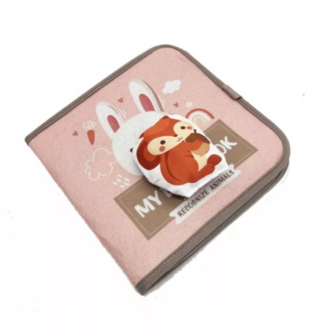 Książeczka filcowa dla dzieci tablica manipulacyjna rzepy Montessori Luxma