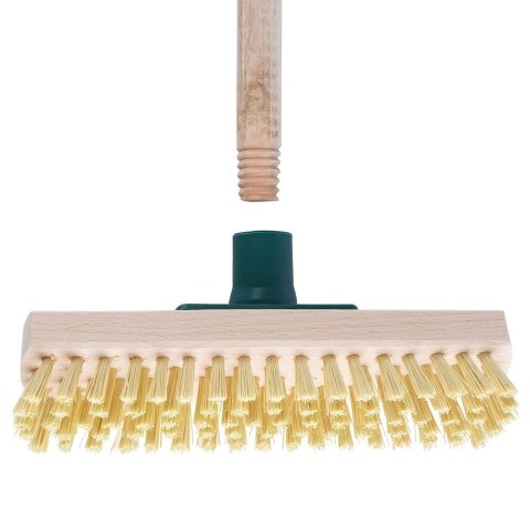 Miotła do Szorowania Twarde Włosie 23 x 5,5 cm 125 cm Drewno VILDE