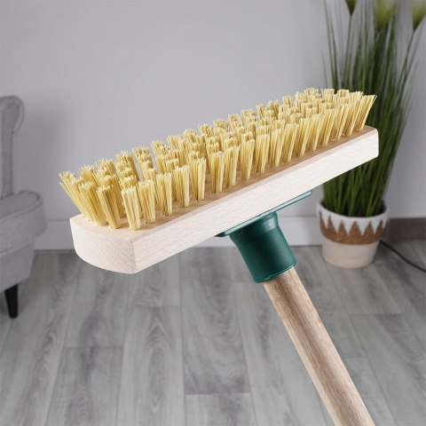 Miotła do Szorowania Twarde Włosie 23 x 5,5 cm 125 cm Drewno VILDE