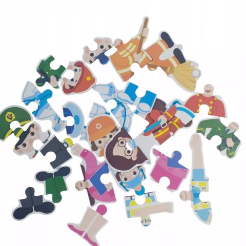 Moje pierwsze puzzle zawody 28 el. w kolorowej puszce dla dzieci Luxma