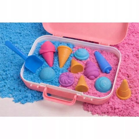 Piasek Kinetyczny dla dzieci Magiczny lodziarnia 1kg lody Foremki 3+ Luxma