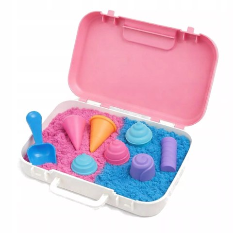 Piasek Kinetyczny dla dzieci Magiczny lodziarnia 1kg lody Foremki 3+ Luxma