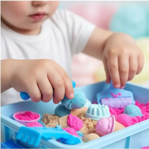 Piasek Kinetyczny dla dzieci Magiczny lodziarnia 1kg lody Foremki 3+ Luxma