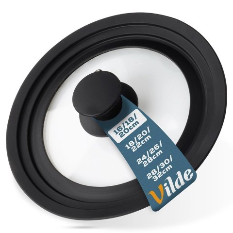 Pokrywka Szklana Uniwersalna Silikon 16 18 20 cm 3W1 VILDE Zmywarka