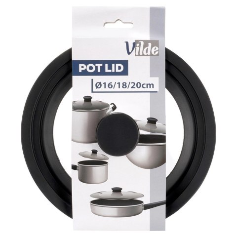 Pokrywka Szklana Uniwersalna Silikon 16 18 20 cm 3W1 VILDE Zmywarka