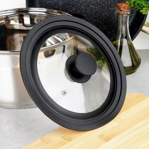 Pokrywka Szklana Uniwersalna Silikon 18 20 22 cm 3W1 VILDE Zmywarka