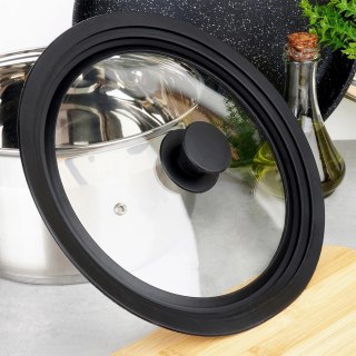 Pokrywka Szklana Uniwersalna Silikon 24 26 28 cm 3W1 VILDE Zmywarka