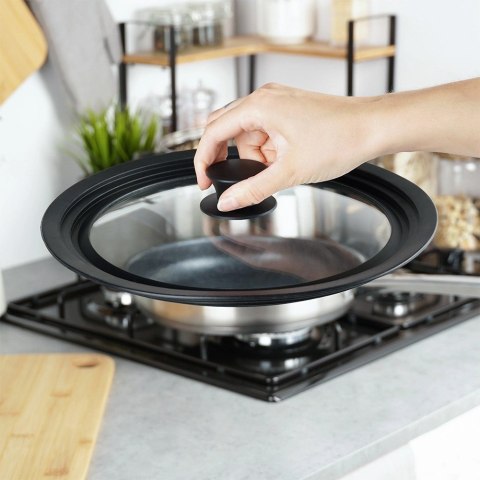 Pokrywka Szklana Uniwersalna Silikon 24 26 28 cm 3W1 VILDE Zmywarka