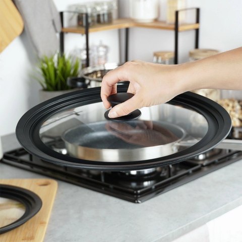 Pokrywka szklana silikonowa uniwersalna 28/30/32 cm