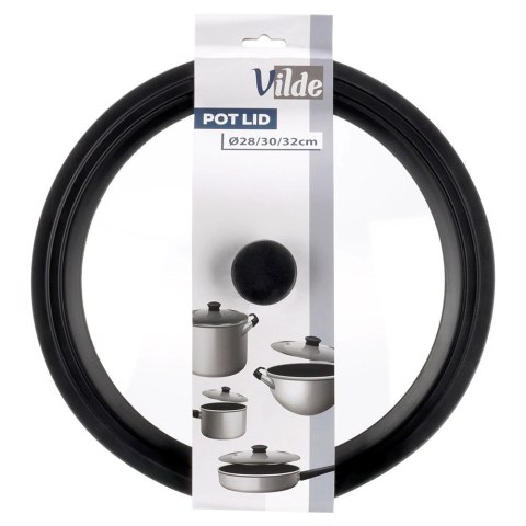 Pokrywka szklana silikonowa uniwersalna 28/30/32 cm