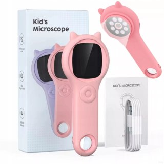 Przenośny ręczny mikroskop elektroniczny dla dzieci 500x 2'' aparat 355R Luxma