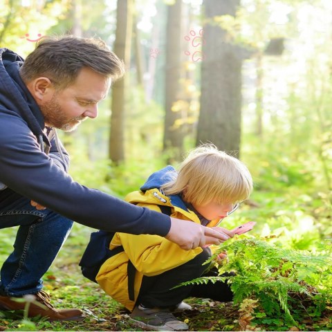 Przenośny ręczny mikroskop elektroniczny dla dzieci 500x 2'' aparat 355R Luxma