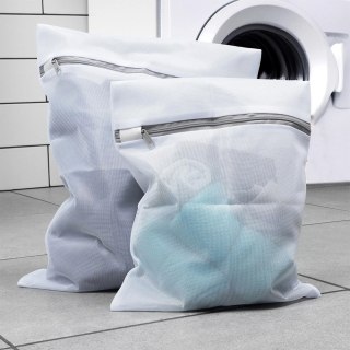 Siatka do Prania Worki na Bieliznę 2 szt. 29 x 39 cm Zamek VILDE