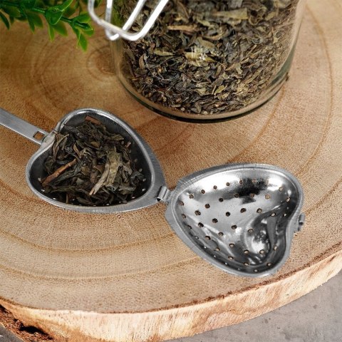 Sitko do Zaparzania Herbaty Serce Stal 14 x 4,5 cm Uchwyt VILDE