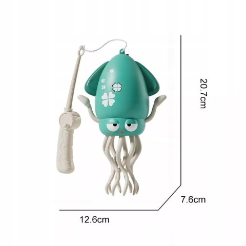 Tańcząca Ośmiornica USB - Interaktywna Zabawka z Muzyką i LED + Wędka Luxma