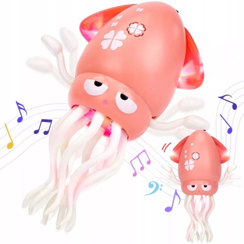 Tańcząca Ośmiornica USB - Zabawka Interaktywna z Muzyką i LED + Wędka Luxma