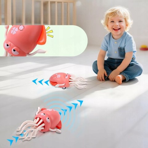 Tańcząca Ośmiornica USB - Zabawka Interaktywna z Muzyką i LED + Wędka Luxma