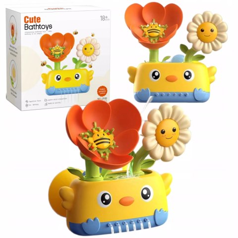 Zabawka wodna do kąpieli dla niemowląt prysznic kwiatek z przyssawkami Luxma