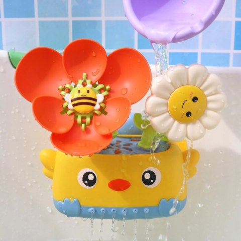 Zabawka wodna do kąpieli dla niemowląt prysznic kwiatek z przyssawkami Luxma