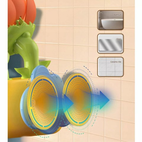 Zabawka wodna do kąpieli dla niemowląt prysznic kwiatek z przyssawkami Luxma