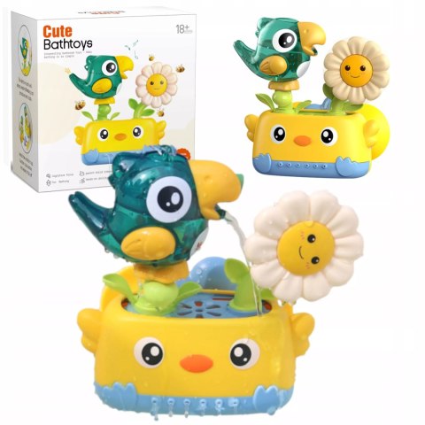 Zabawka wodna do kąpieli dla niemowląt prysznic ptaszek z przyssawkami Luxma