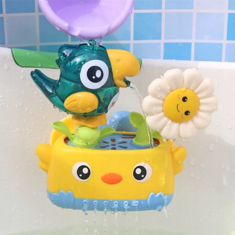 Zabawka wodna do kąpieli dla niemowląt prysznic ptaszek z przyssawkami Luxma