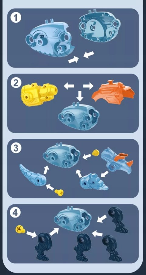 Zestaw Klocków konstrukcyjnych dla Dzieci Dinozaury Wyrzutnie Śrubokręty Luxma