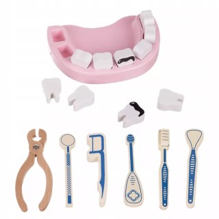 Zestaw Lekarski Mały Doktor XXL Apteczka Dentysta 3+ drewniane elementy Luxma