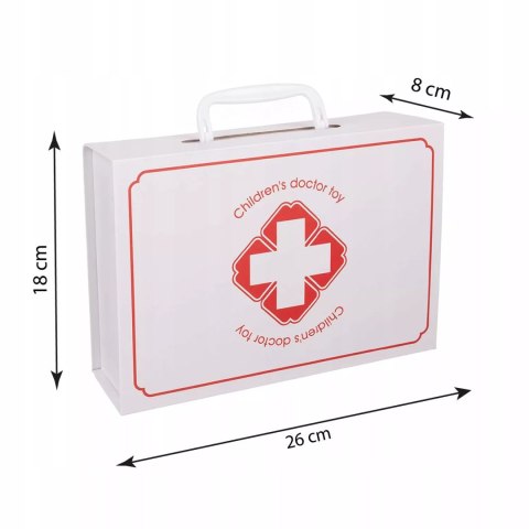 Zestaw Lekarski Mały Doktor XXL Apteczka Dentysta 3+ drewniane elementy Luxma