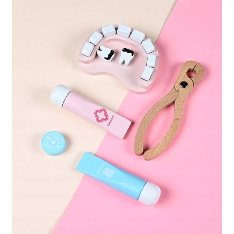 Zestaw Lekarski Mały Doktor XXL Apteczka Dentysta 3+ drewniane elementy Luxma