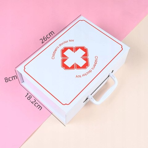 Zestaw Lekarski Mały Doktor XXL Apteczka Dentysta 3+ drewniane elementy Luxma