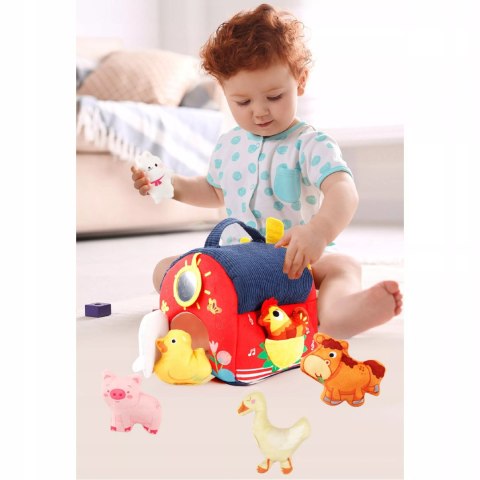 Zestaw Montessori 7w1 Farma Sensoryczna Domek Wiatrak 6-12 m+ dla dzieci Luxma