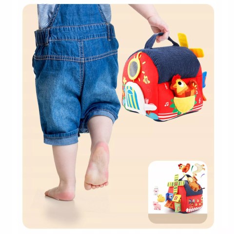 Zestaw Montessori 7w1 Farma Sensoryczna Domek Wiatrak 6-12 m+ dla dzieci Luxma