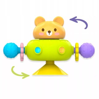 Zestaw grzechotek z przyssawką|spinnery sensoryczne misie dla niemowląt Luxma