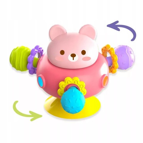 Zestaw grzechotek z przyssawką|spinnery sensoryczne misie dla niemowląt Luxma