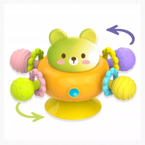 Zestaw grzechotek z przyssawką|spinnery sensoryczne misie dla niemowląt Luxma