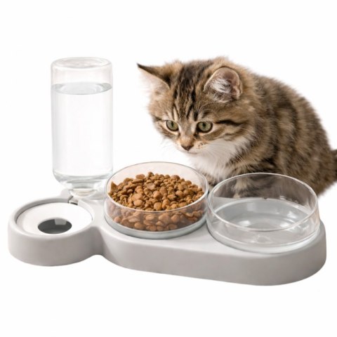 Automatyczna miska, poidełko dla psa i kota 2w1 13,5x38x19 cm KOT30