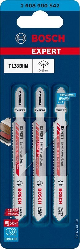 BRZESZCZOT DO WYRZYNARKI EXPERT T128BHM END FOR LAMINATE 3SZ BOSCH