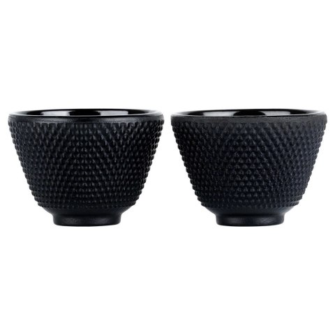 Czarki Kubki do Herbaty Ziół Żeliwne Emaliowane Solidna VILDE 60 ml 2 szt.