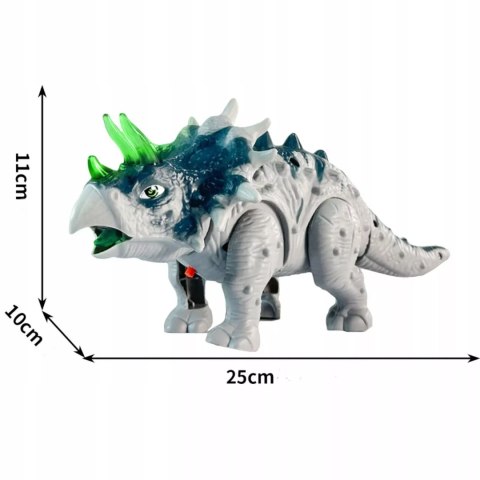 Dinozaur Interaktywny Triceratops - Chodzący, Świecący, Dźwięki dla Dzieci Luxma