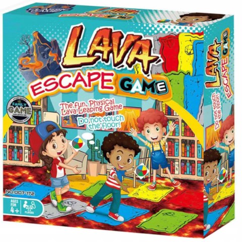 Gra Zręcznościowa podłoga to lawa dla Dzieci + Koło 20 Pól rodzinna Luxma