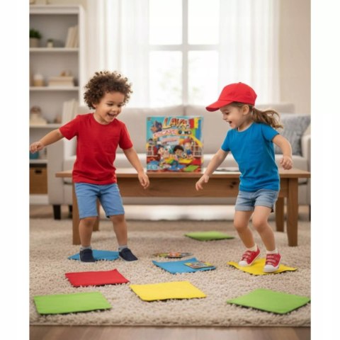 Gra Zręcznościowa podłoga to lawa dla Dzieci + Koło 20 Pól rodzinna Luxma