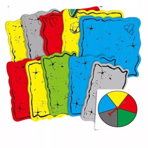 Gra Zręcznościowa podłoga to lawa dla Dzieci + Koło 20 Pól rodzinna Luxma