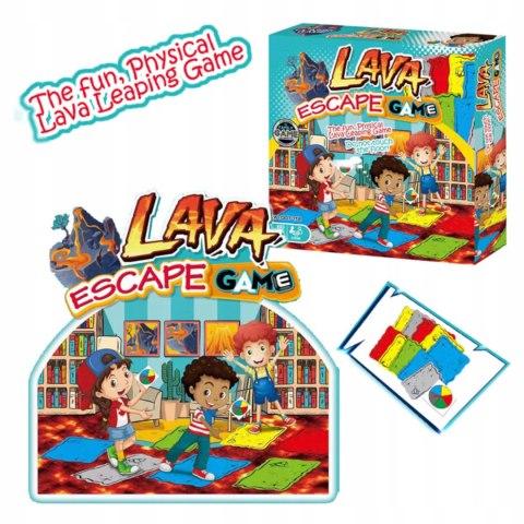 Gra Zręcznościowa podłoga to lawa dla Dzieci + Koło 20 Pól rodzinna Luxma