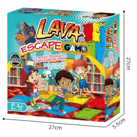 Gra Zręcznościowa podłoga to lawa dla Dzieci + Koło 20 Pól rodzinna Luxma