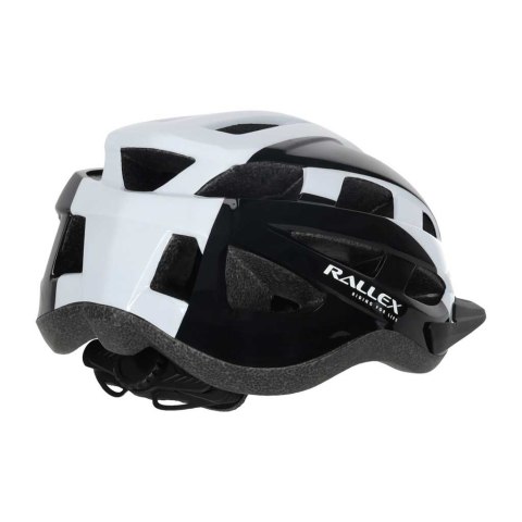 Kask rowerowy na rower RALLEX damski męski regulowany czarno-biały L 58-62cm Kik Sp. z o. o. Sp. k.