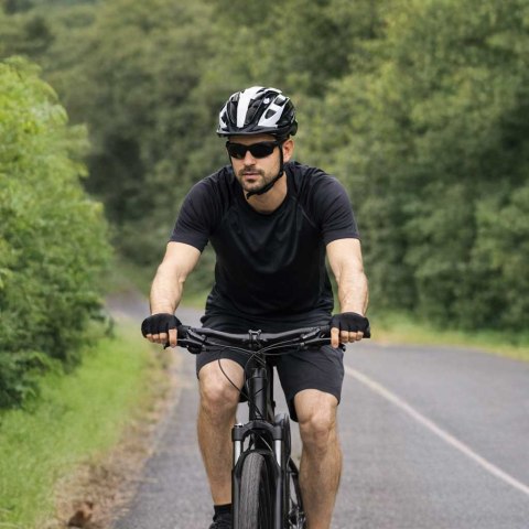 Kask rowerowy na rower RALLEX damski męski regulowany czarno-biały M 54-58cm Kik Sp. z o. o. Sp. k.